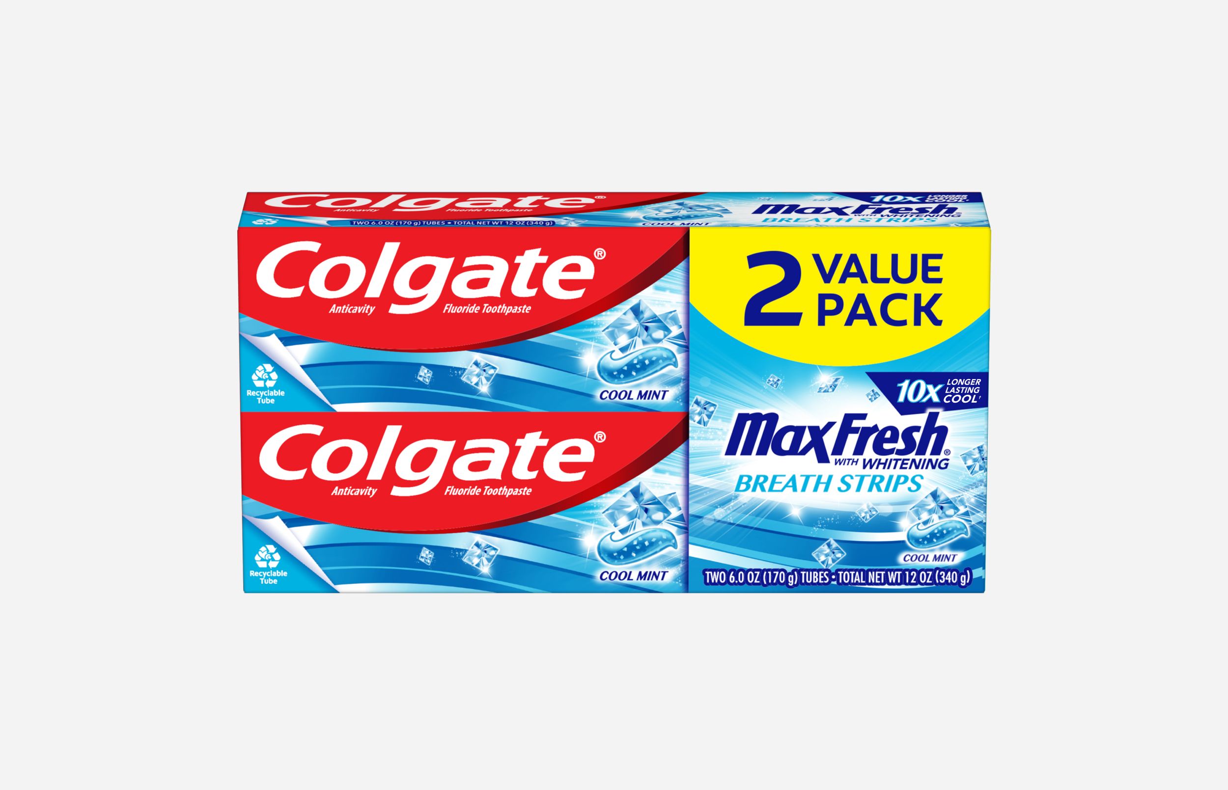 Colgate Max Fresh Toothpaste with Mini Breath Strips - Colgate - Colgate