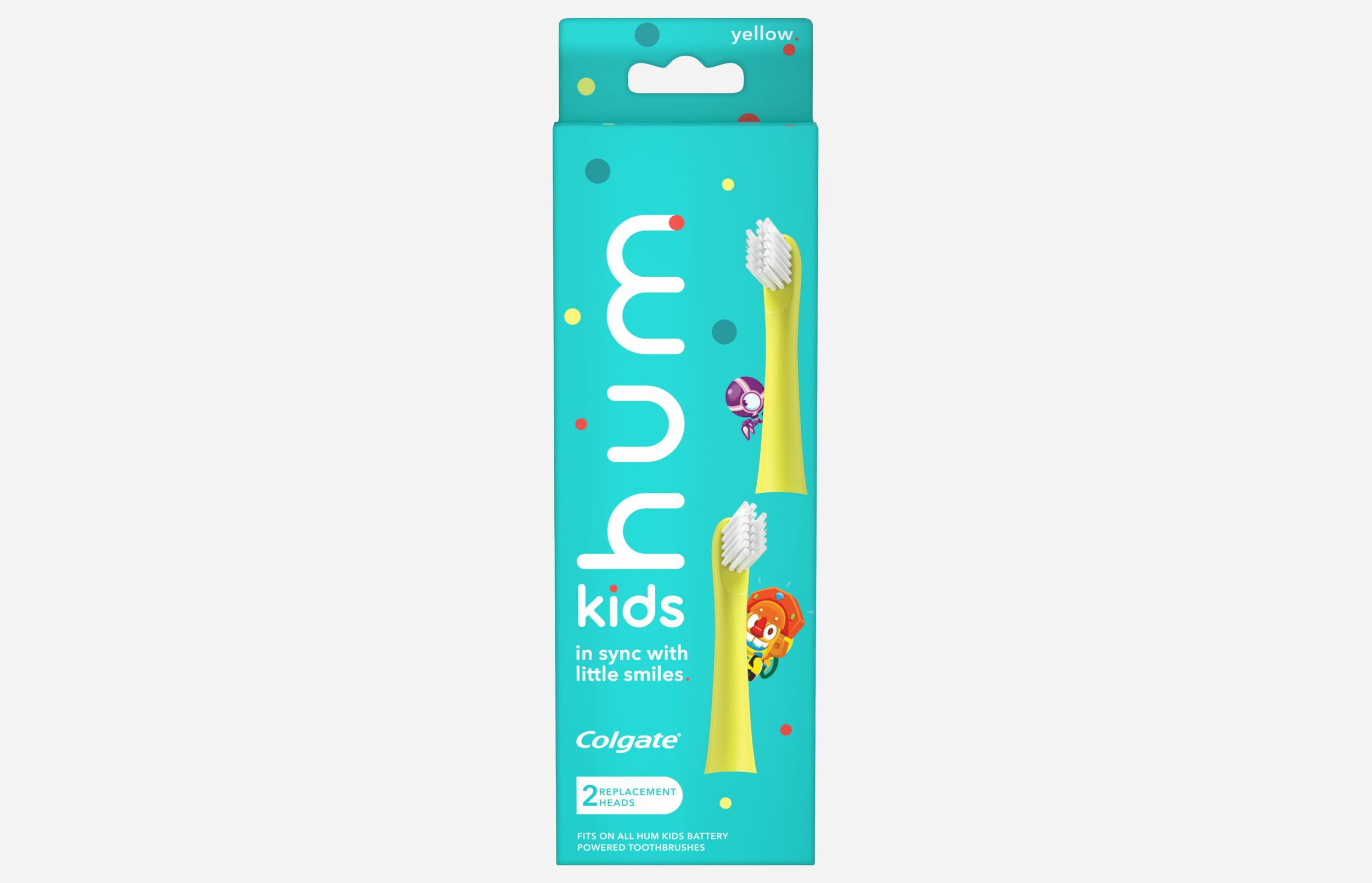 hum Kids Replacement Battery Powered Toothbrush Heads Colgate