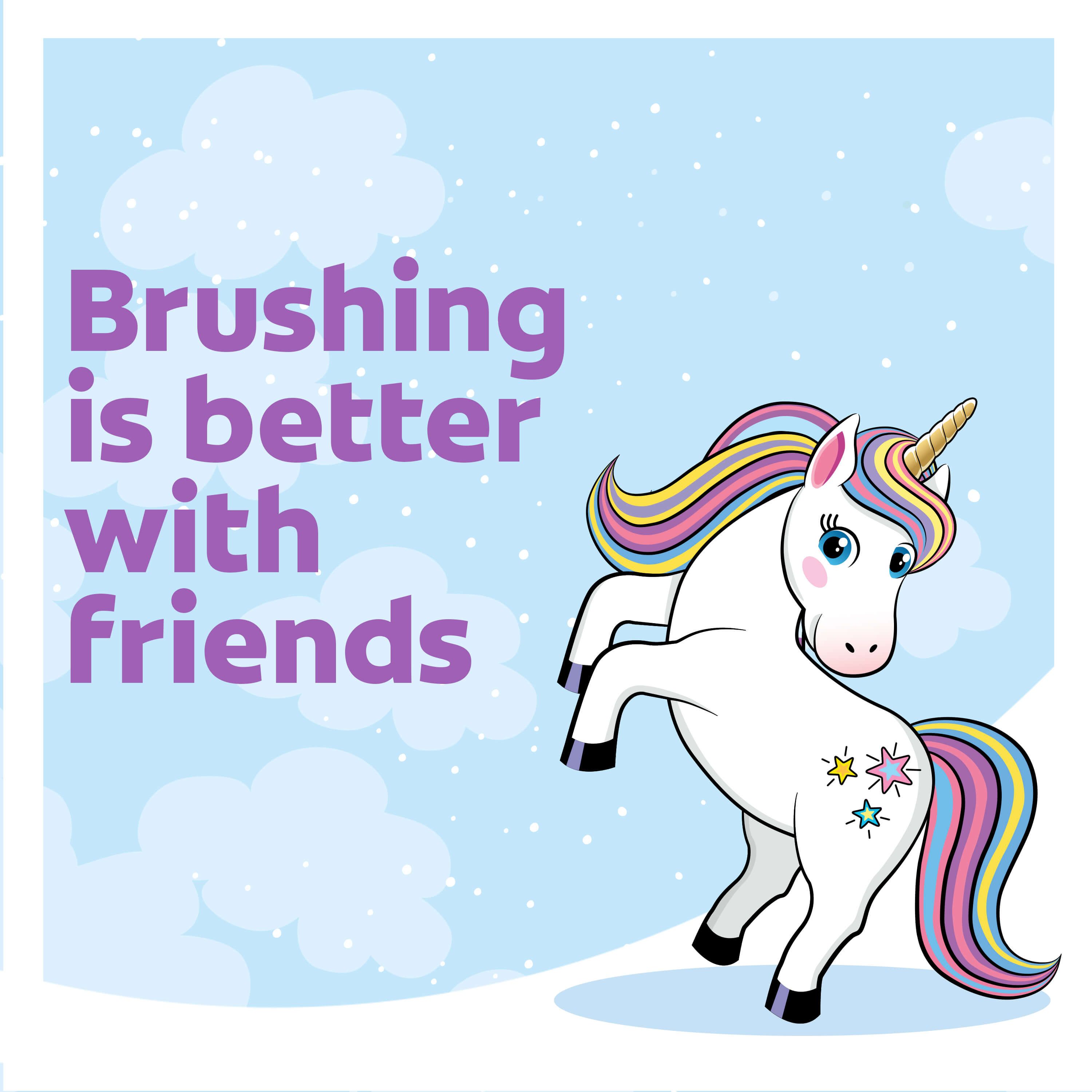 Colgate Kids Toothbrush Set with Toothpaste, Unicorn Gift