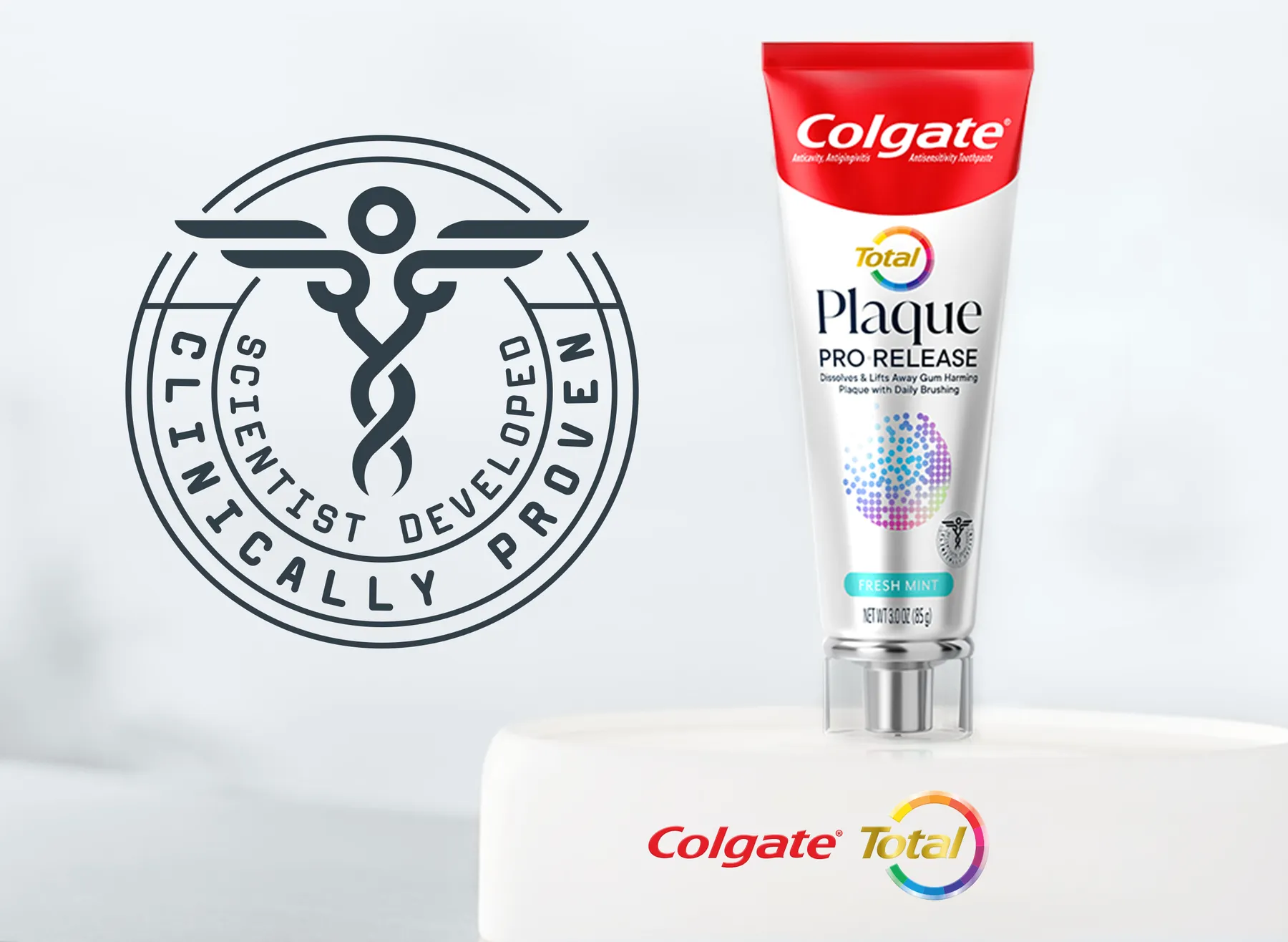 6本★コルゲート 歯垢除去歯磨 Total Plaque Release Toothpaste Total Plaque Pro Release Fresh Mint Toothpaste – Colgate