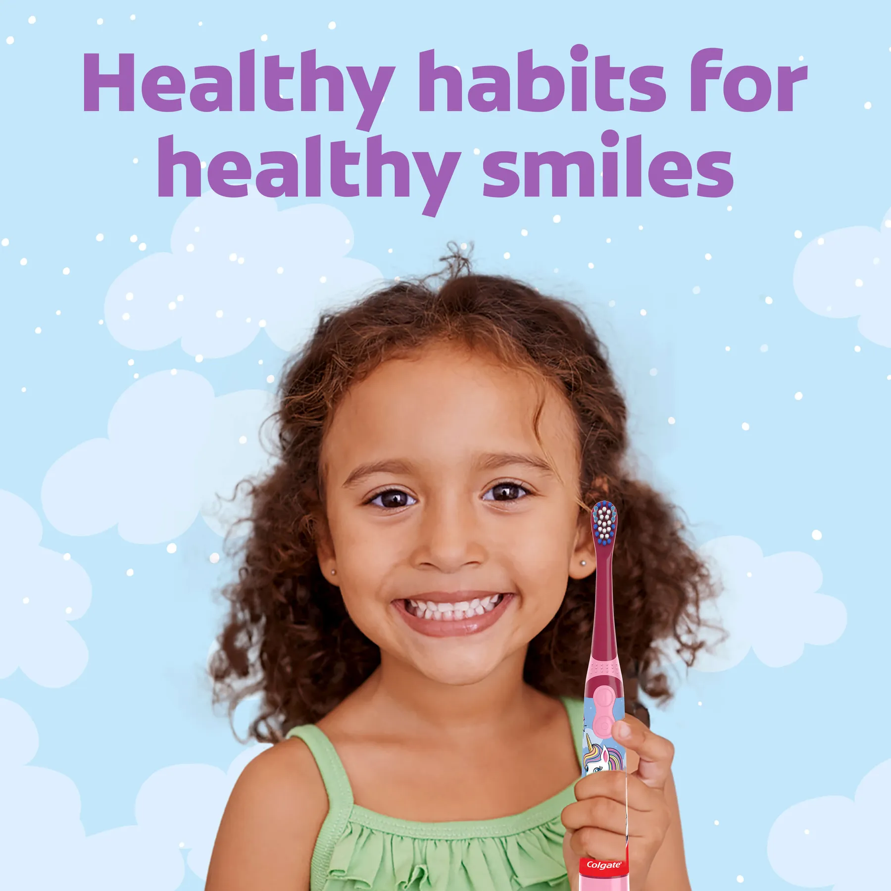 Colgate Kids Toothbrush Set with Toothpaste, Unicorn Gift
