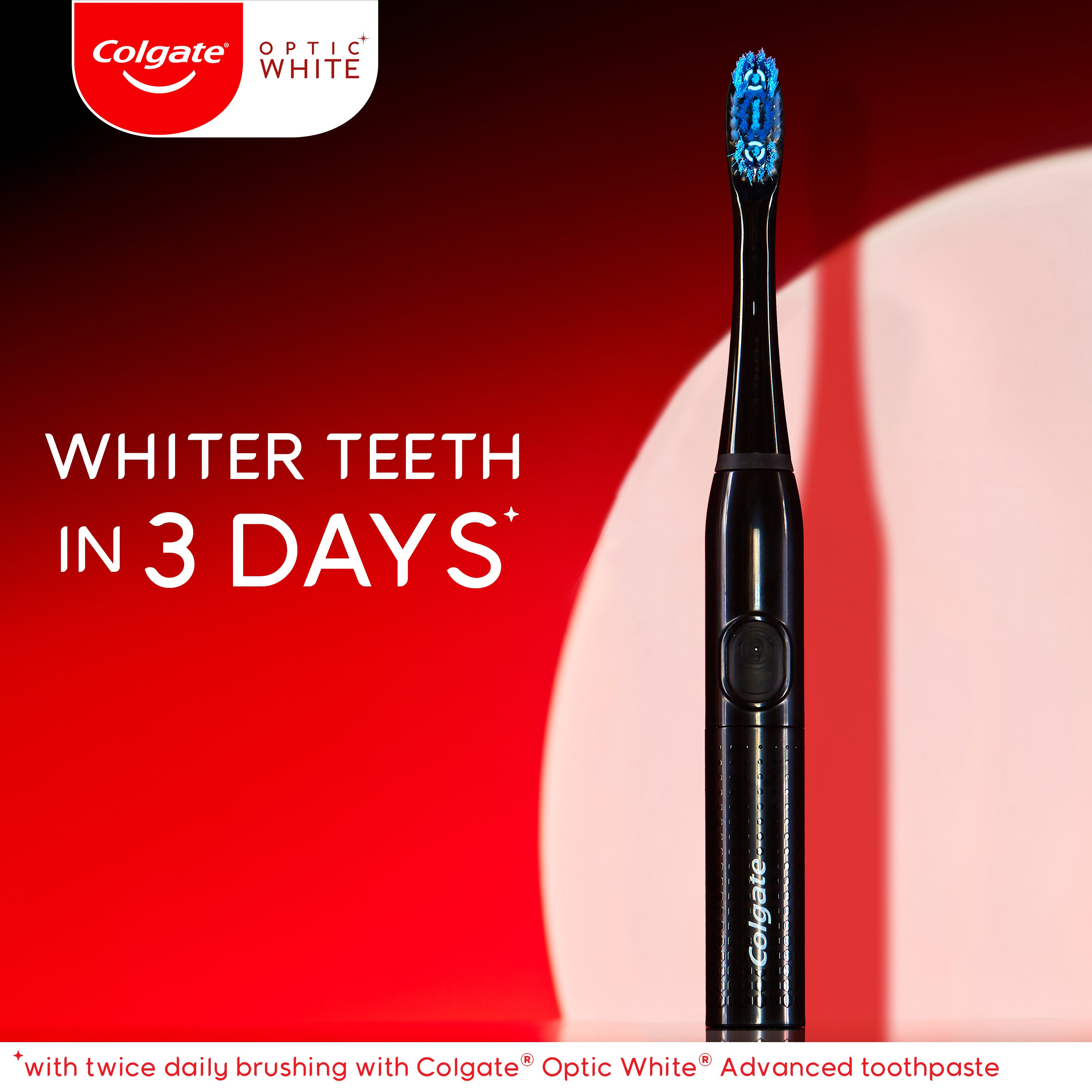 Colgate Optic White Pro Series Sonic Battery Powered Toothbrush