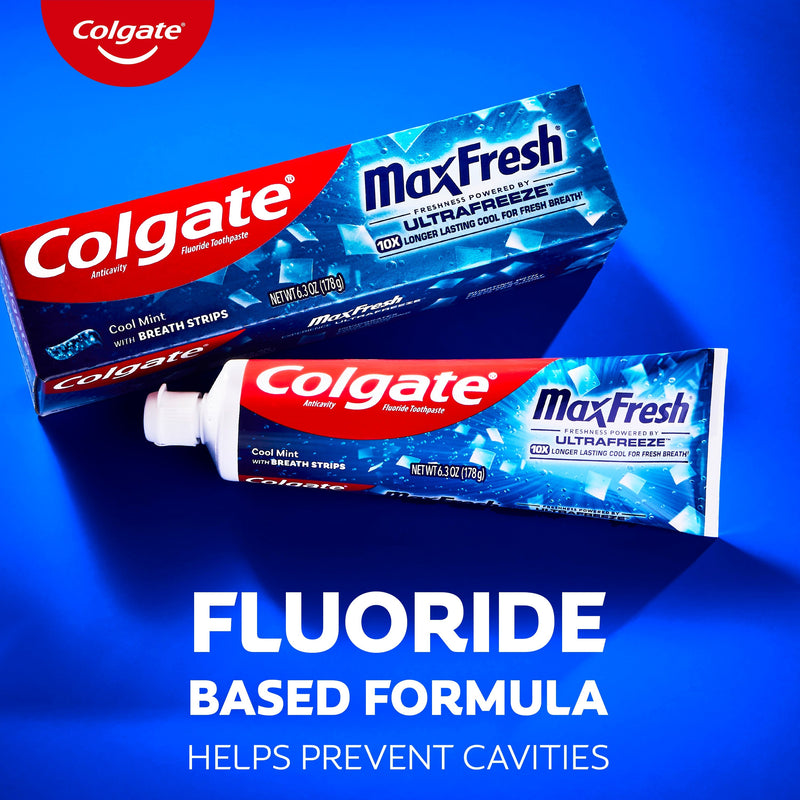 Colgate MaxFresh Cool Mint Toothpaste, 2 Pack